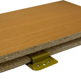 Griffe en bois profilée | Pièce humide | Languette et rainure | différent. Tailles | 100 pièces | y compris les vis