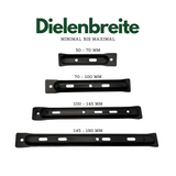 FRÜH Bohlenhalter Unsichtbare Terrassenbefestigung 145-190mm Dielenbreite | 50 Stück