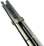 Rail pour cloison sèche pour 20 mètres linéaires | Sous-structure | Ensemble mur/plafond avec clip Aer | 20 pièces