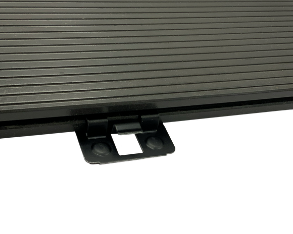 FRÜH WPC Clip 9,5 mm Terrassenclips Stahl schwarz/Edelstahl schwarz für WPC/BPC Dielen Unsichtbare Befestigung 50 Stück verzinkter Stahl