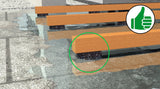 Terrassenpads 20 mm | Holz- und Terrassenböden | 12 Stück
